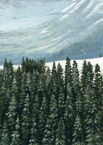"Snowy Sundance" Original Painting