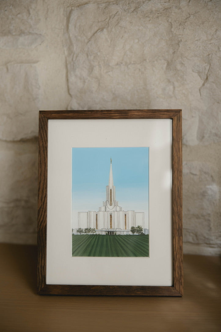 Jordan River Temple - Original Painting