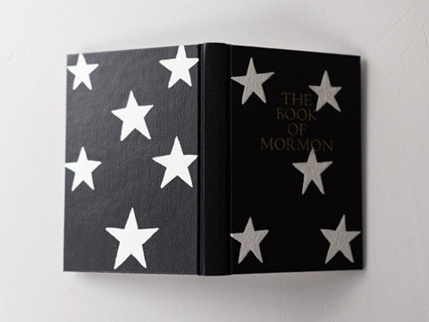 B&W Stars - Painted Book of Mormon