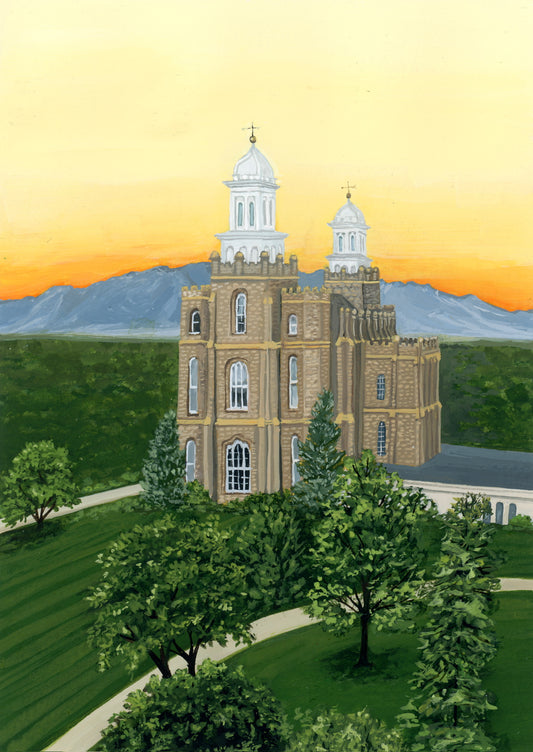Logan Utah Temple - Original Painting
