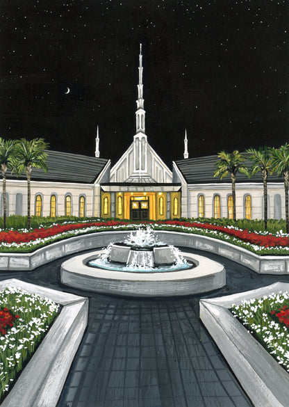 Buenos Aires Argentina Temple - Original Painting