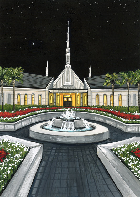 Buenos Aires Argentina Temple - Original Painting