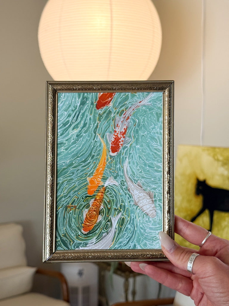 Koi fish print