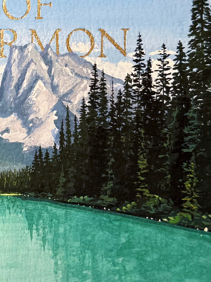 Emerald Lake, AB - Painted Book of Mormon