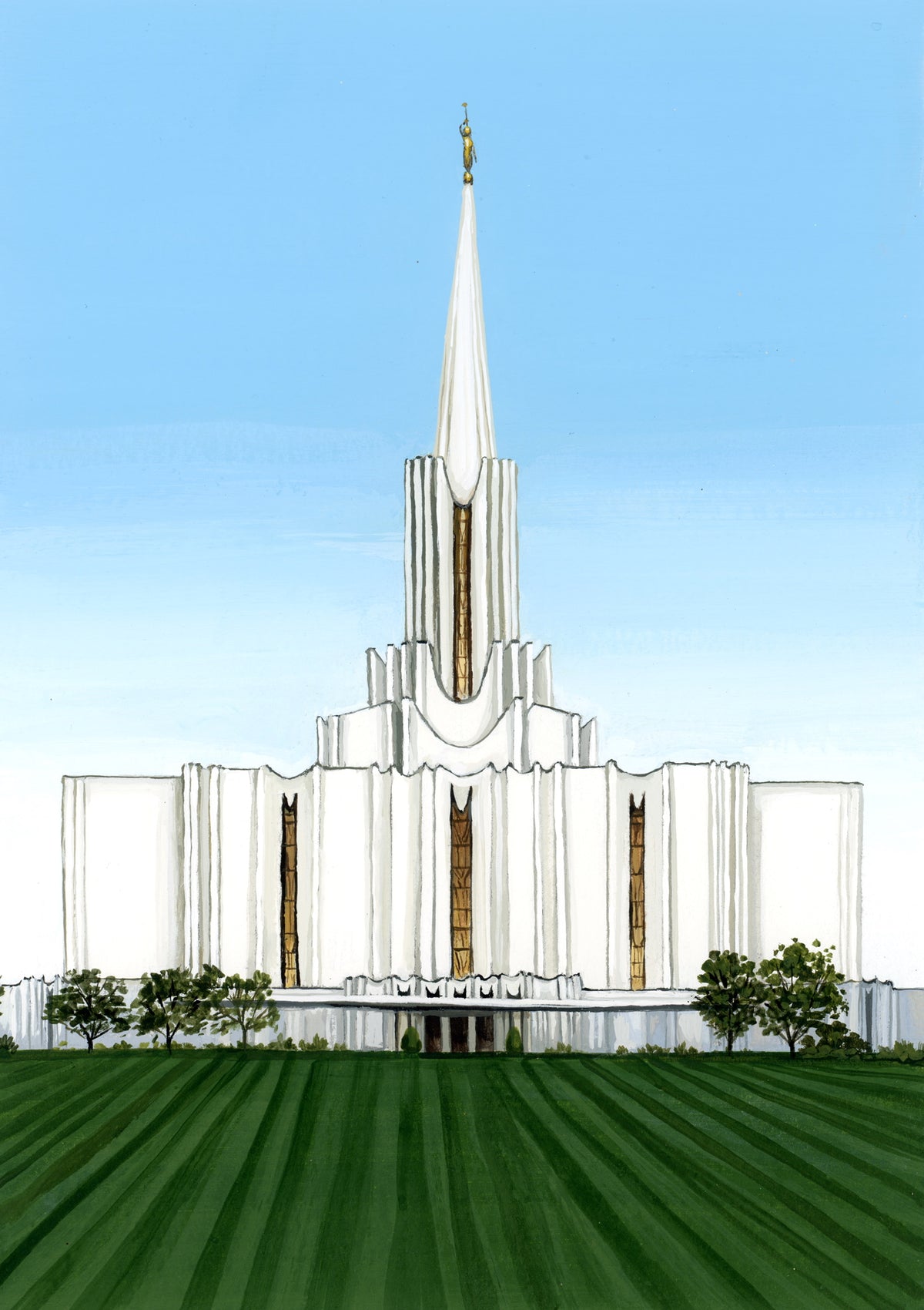 Jordan River, Utah Temple Print