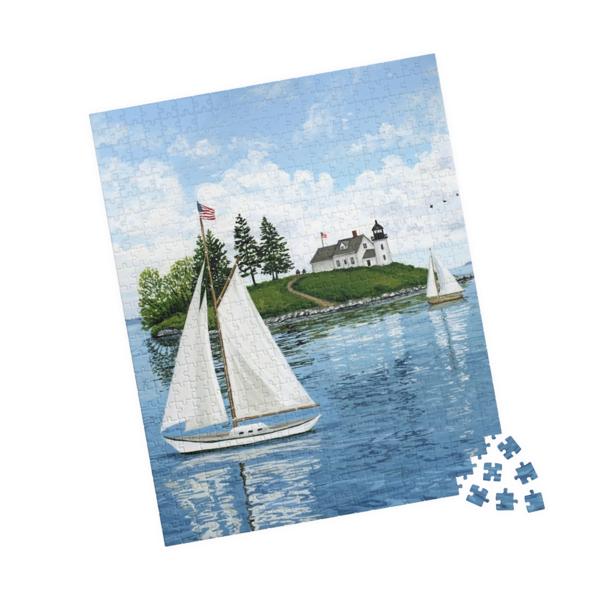 Maine Saliboat Puzzle (110, 252, 520 - pcs)