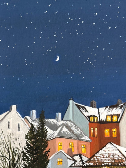 "Goodnight Moon" December Print