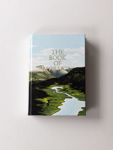 BC Mountains & Sunset - Painted Book of Mormon