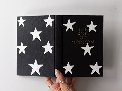 B&W Stars - Painted Book of Mormon